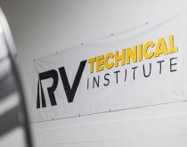 RVTI logo on wall